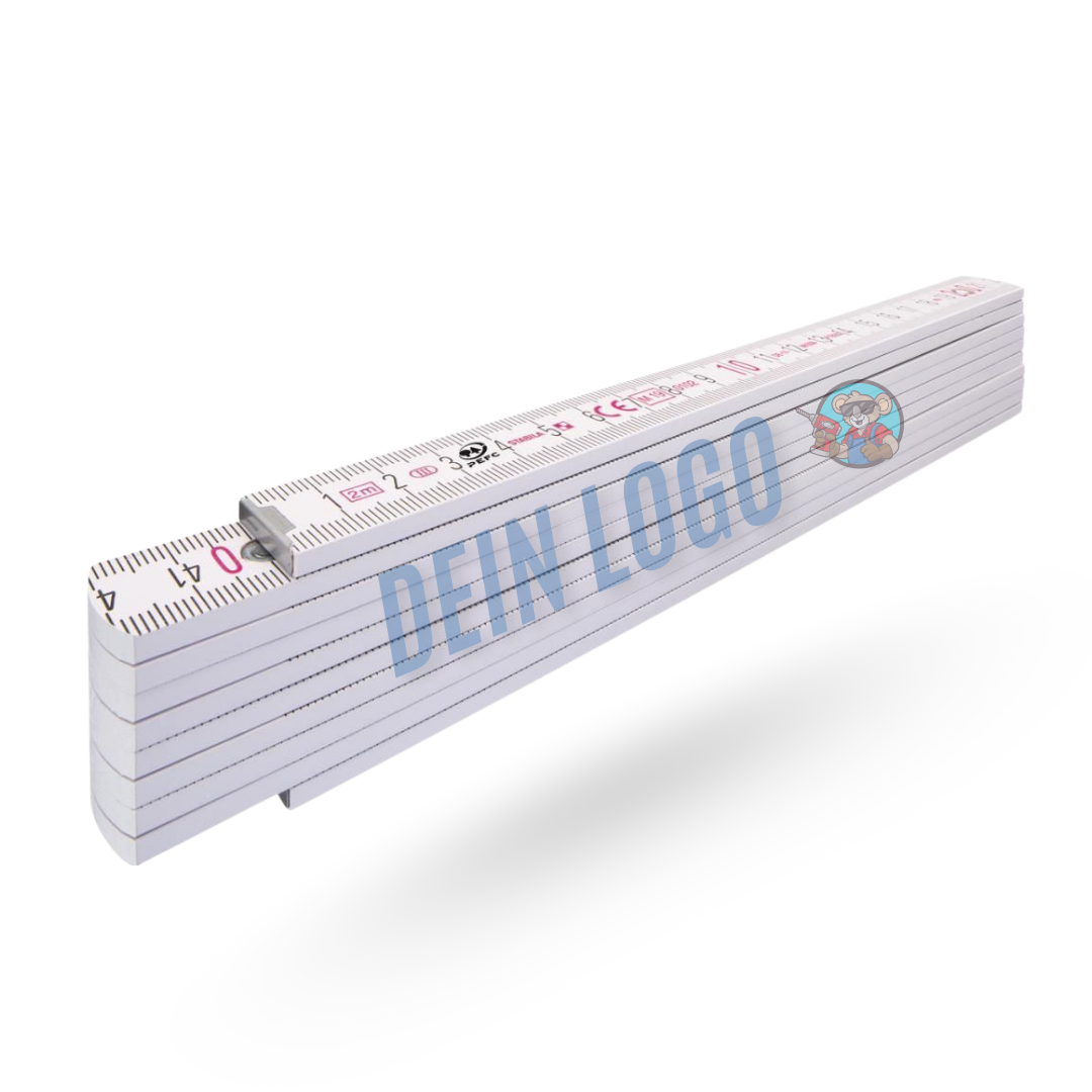 Holz-Gliedermaßstab Type 1407 individuell bedruckbar mit Logo