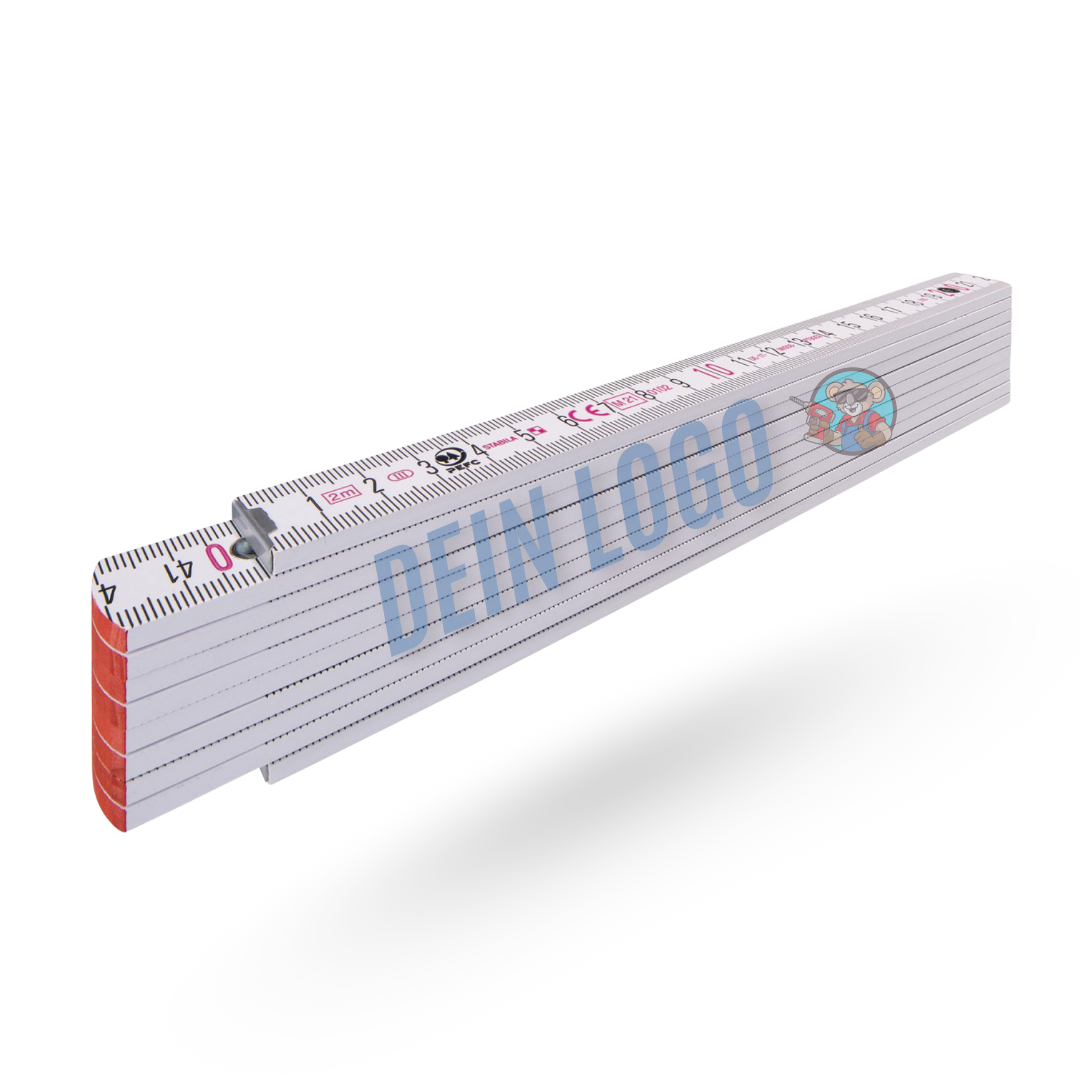 Holz-Gliedermaßstab Type 1707 individuell bedruckbar mit Logo