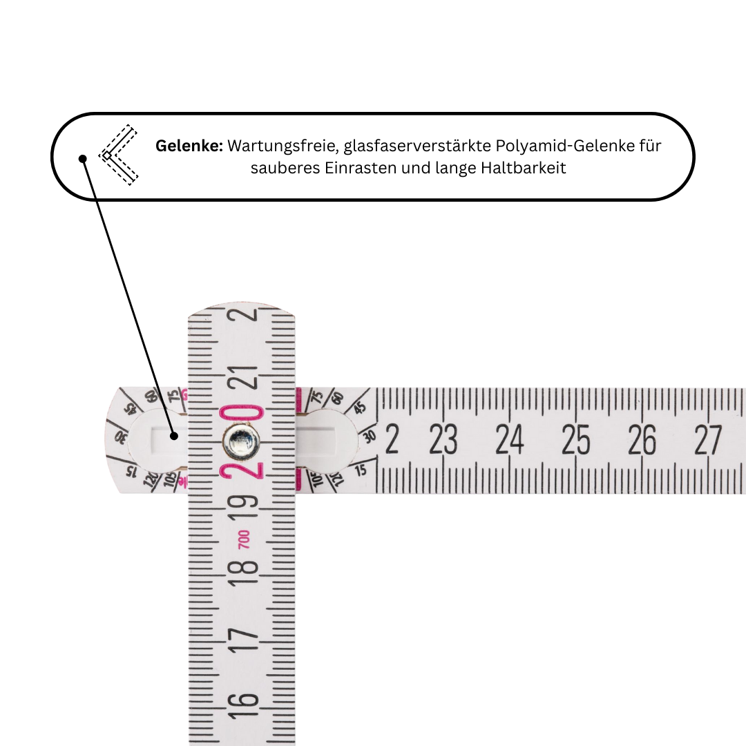 Holz-Gliedermaßstab Type 1707 individuell bedruckbar mit Logo