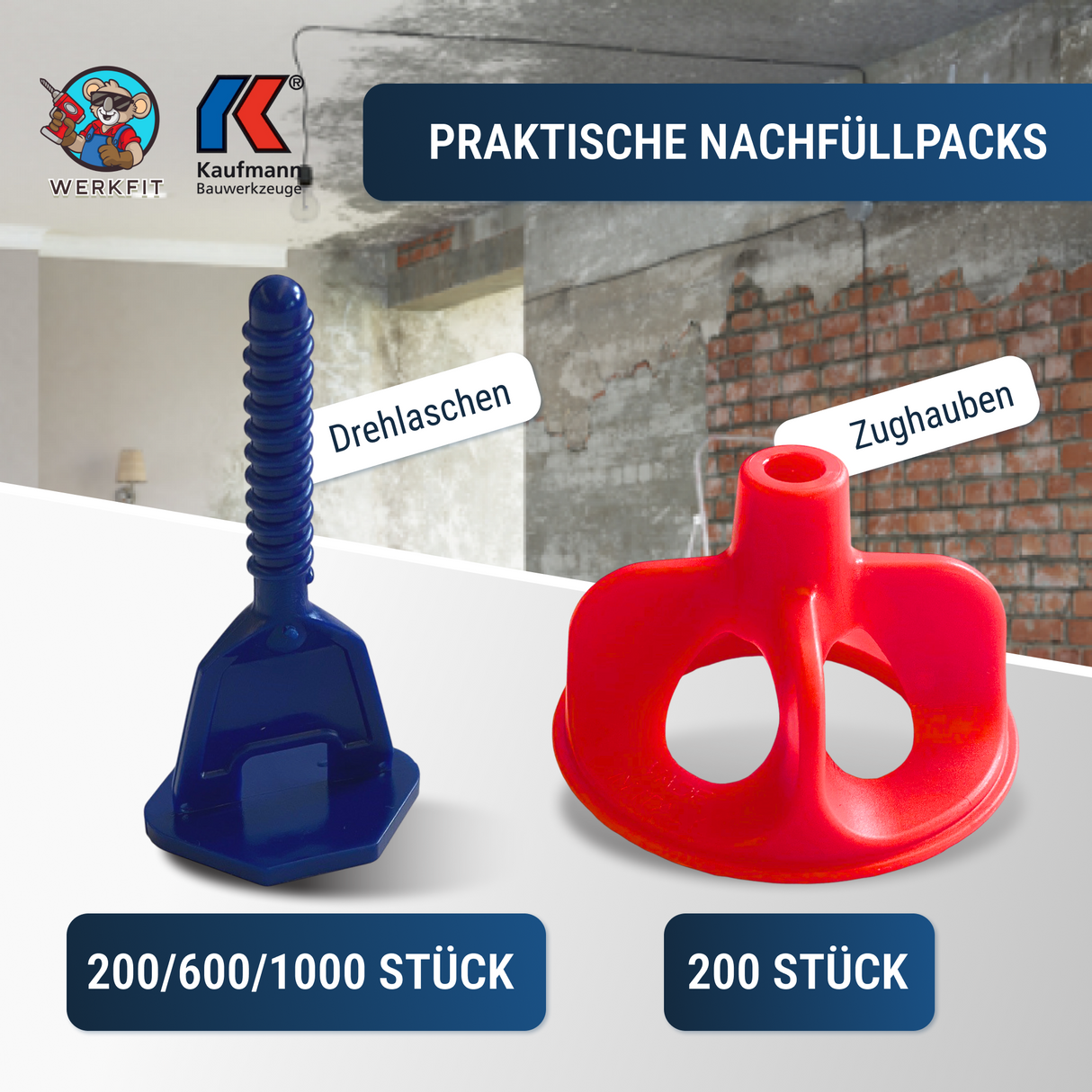 Fliesenverlegehilfe Nivelliersystem 1,5 mm