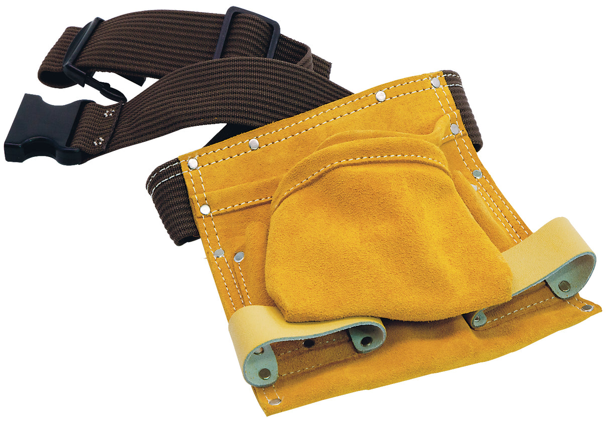 Nageltasche mit 2 Taschen, Gürtel und 2 Hammerschlaufen