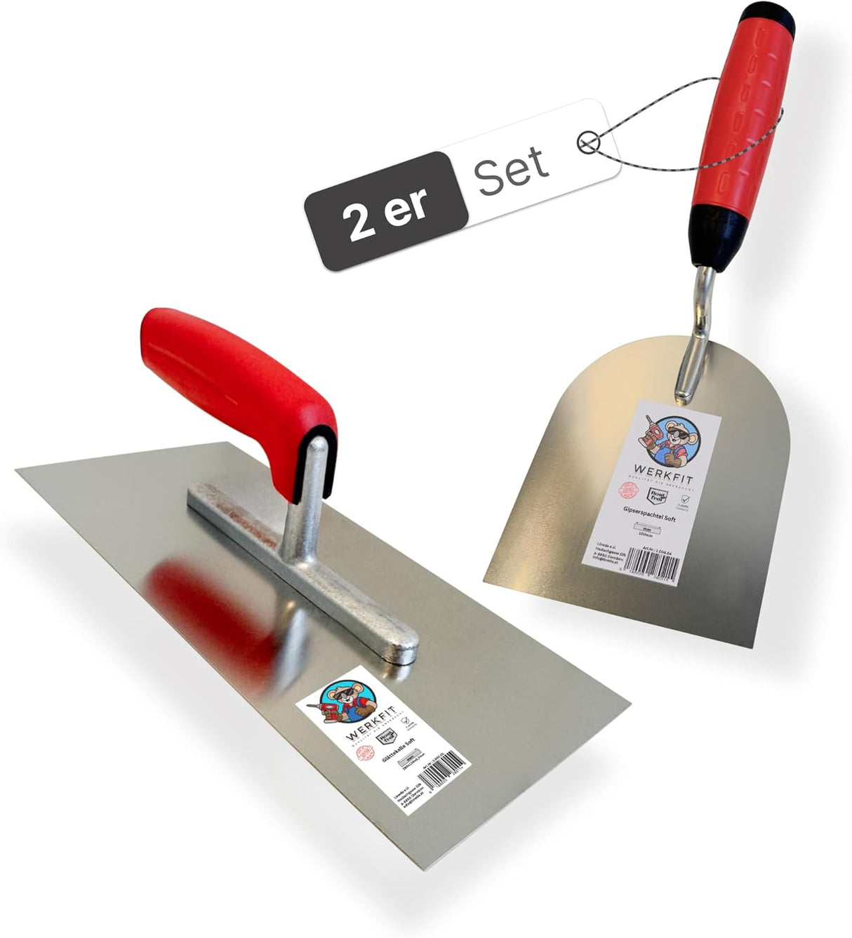 Rostfreie Glättekelle & Gipserkelle 100 mm – Spachtel Set