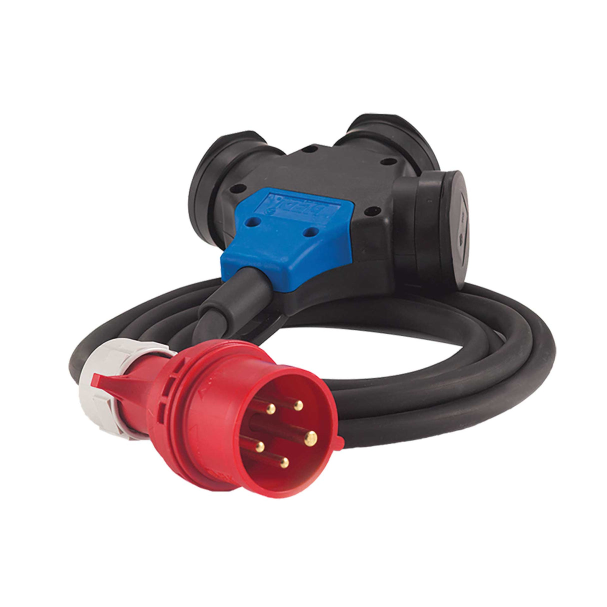 Adapterkabel 400V/16A auf 3x Schutzkontakt 250V