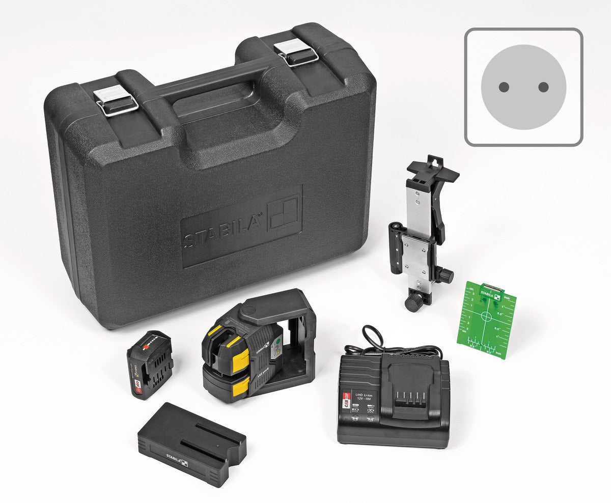 Kreuzlinien-Lot-Laser LAX 500 G 7-teiliges Set