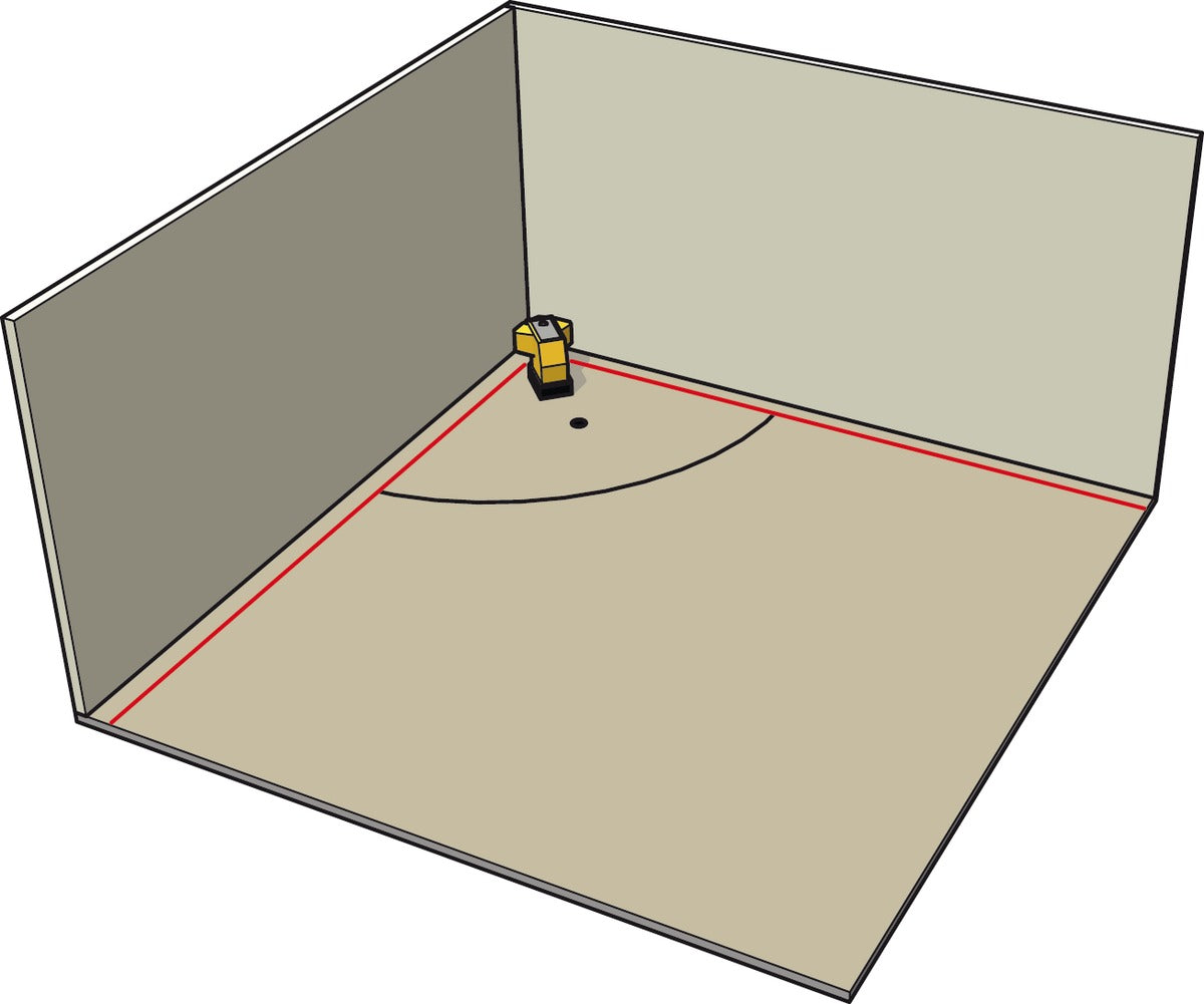 Bodenlinien-Laser FLS 90 3-teiliges Set