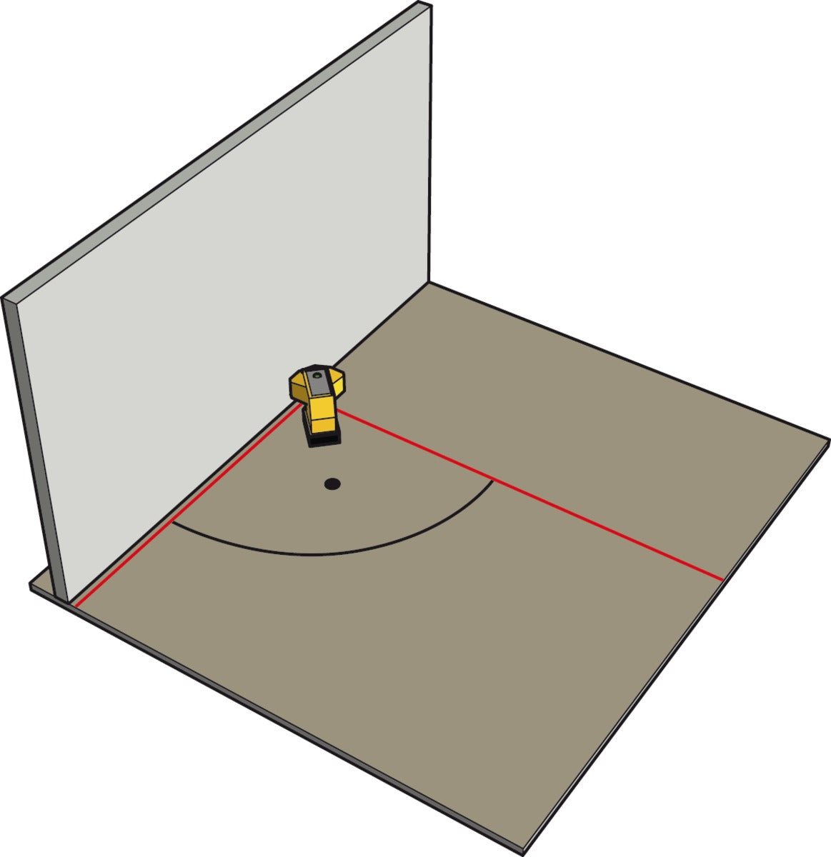 Bodenlinien-Laser FLS 90 3-teiliges Set