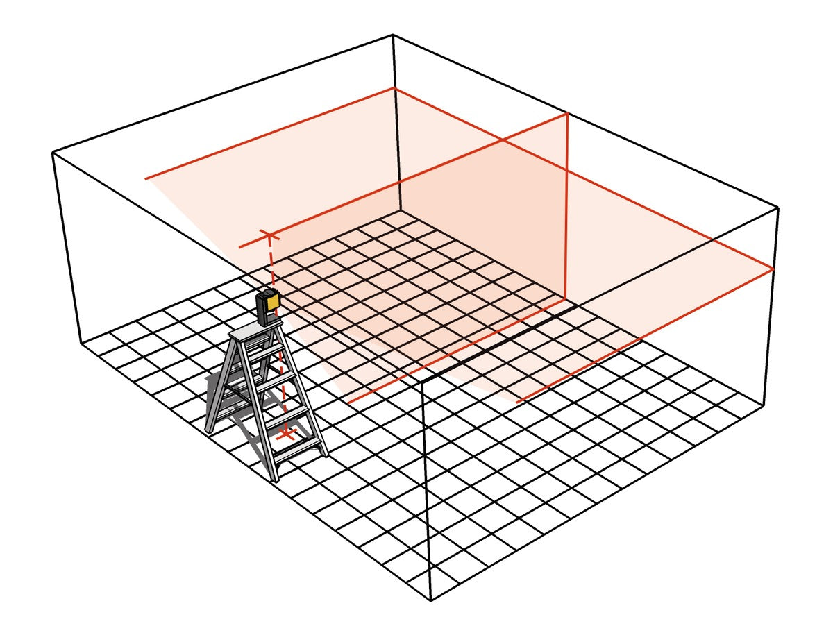 Kreuzlinien-Lot-Laser LAX 300 5-teiliges Set