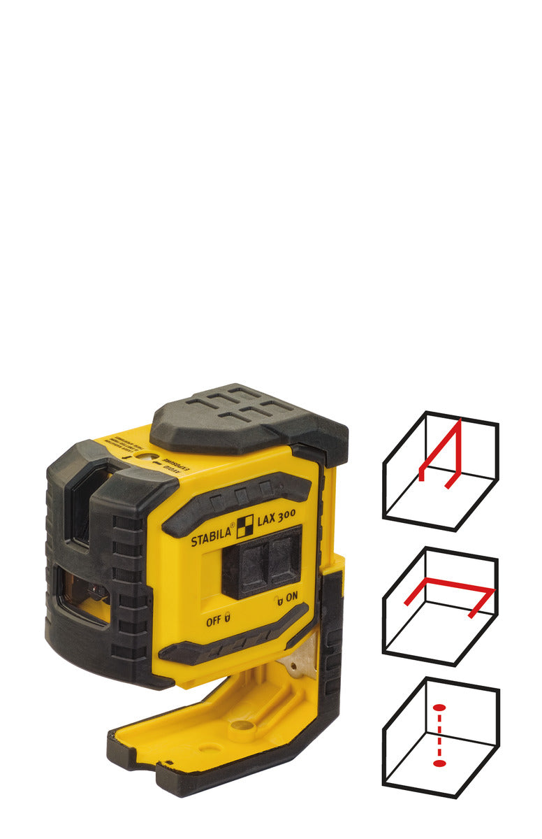 Kreuzlinien-Lot-Laser LAX 300 4-teiliges Set