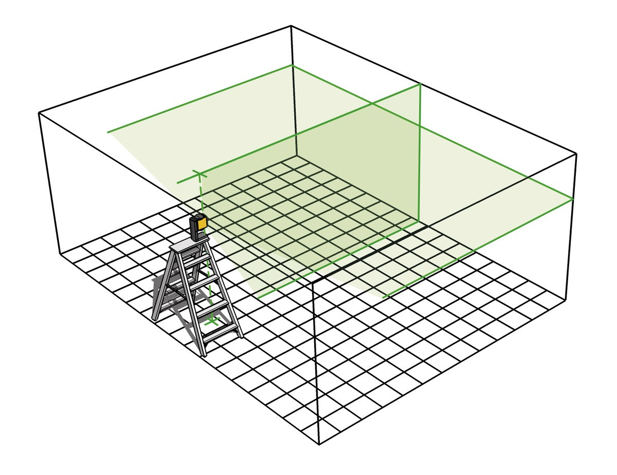 Kreuzlinien-Lot-Laser LAX 300 G 4-teiliges Set