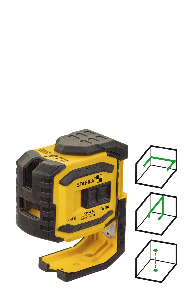 Kreuzlinien-Lot-Laser LAX 300 G 4-teiliges Set
