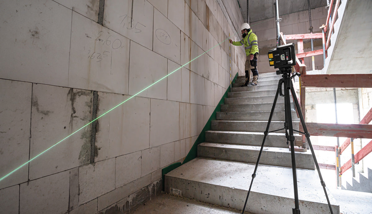 Kreuzlinien-Lot-Laser LAX 500 G 7-teiliges Set