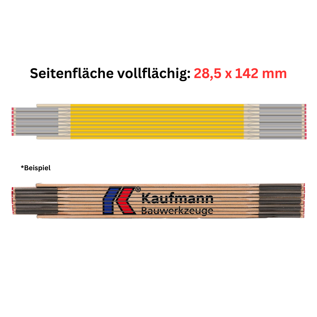 Holz-Gliedermaßstab Type 507 N individuell bedruckbar mit Logo