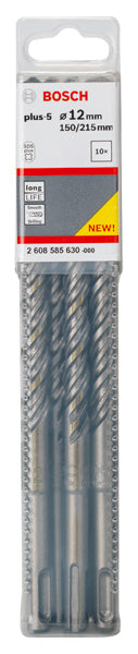 Hammerbohrer SDS plus-5, 12 x 150 x 215 mm, 10er-Pack
