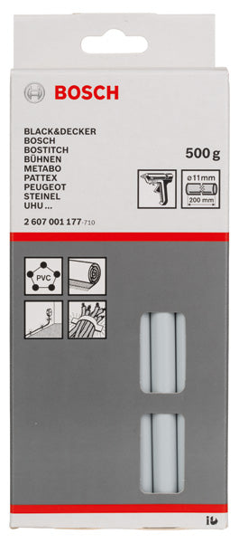 Schmelzkleber, 11 x 200 mm, 500 g, grau