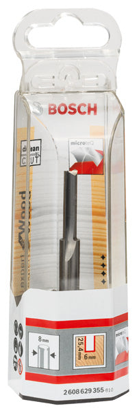 Nutfräser Expert for Wood, Voll-Carbide, 8 mm, D1 6 mm, L 25,4 mm, G 76 mm