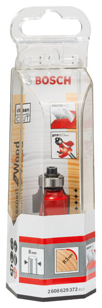 Abrundfräser Expert for Wood, 8 mm, D 18,7 mm, R1 3 mm, L 12,7 mm, G 55 mm