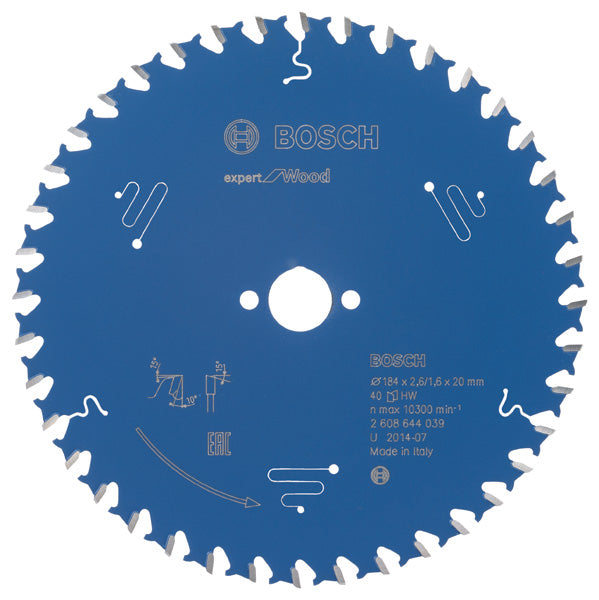 Kreissägeblatt Expert for Wood H 184 x 20 - 40