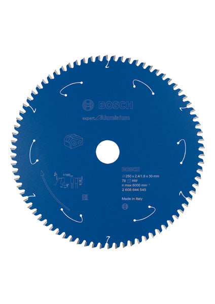 Kreissägeblatt für Akkusägen Expert for Aluminium, 254 x 2,4/1,8 x 30, T78