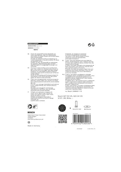 EXPERT Universal-Multi-Loch-Schleifteller, 125 mm, weich