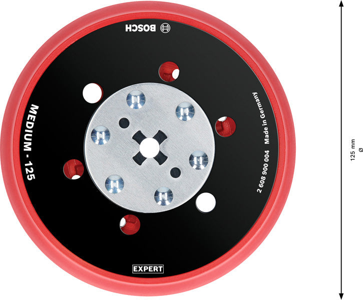 EXPERT Universal-Multi-Loch-Schleifteller, 125 mm, mittel