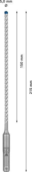 EXPERT SDS plus-7X Hammerbohrer, 5 x 150 x 215 mm