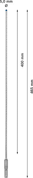 EXPERT SDS plus-7X Hammerbohrer, 5 x 400 x 465 mm