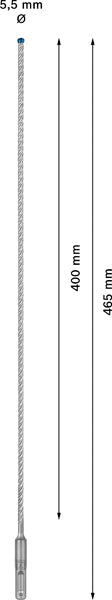 EXPERT SDS plus-7X Hammerbohrer, 5,5 x 400 x 465 mm