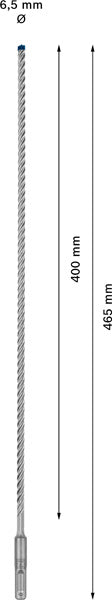 EXPERT SDS plus-7X Hammerbohrer, 6,5 x 400 x 465 mm