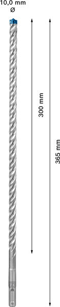 EXPERT SDS plus-7X Hammerbohrer, 10 x 300 x 365 mm