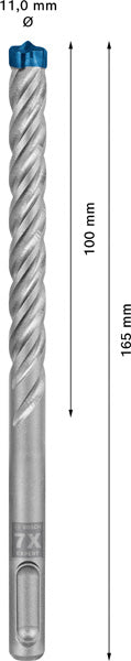 EXPERT SDS plus-7X Hammerbohrer, 11 x 100 x 165 mm