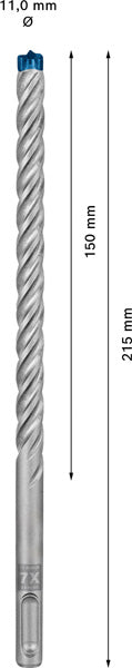 EXPERT SDS plus-7X Hammerbohrer, 11 x 150 x 215 mm