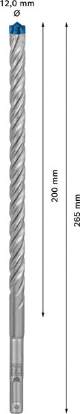 EXPERT SDS plus-7X Hammerbohrer, 12 x 200 x 265 mm