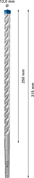 EXPERT SDS plus-7X Hammerbohrer, 12 x 250 x 315 mm