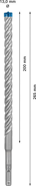 EXPERT SDS plus-7X Hammerbohrer, 13 x 200 x 265 mm