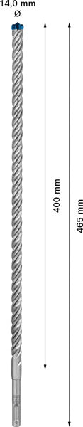 EXPERT SDS plus-7X Hammerbohrer, 14 x 400 x 465 mm