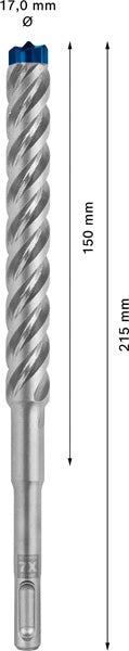 EXPERT SDS plus-7X Hammerbohrer, 17 x 150 x 215 mm