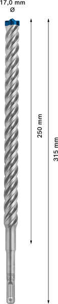 EXPERT SDS plus-7X Hammerbohrer, 17 x 250 x 315 mm