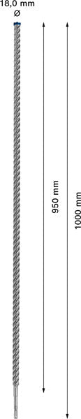 EXPERT SDS plus-7X Hammerbohrer, 18 x 950 x 1000 mm