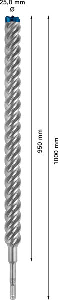 EXPERT SDS plus-7X Hammerbohrer, 25 x 950 x 1000 mm