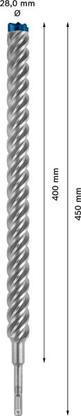 EXPERT SDS plus-7X Hammerbohrer, 28 x 400 x 450 mm