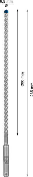 EXPERT SDS plus-7X Hammerbohrer, 6,5 x 200 x 265 mm, 10er-Pack