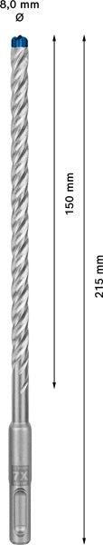 EXPERT SDS plus-7X Hammerbohrer, 8 x 150 x 215 mm, 10er-Pack