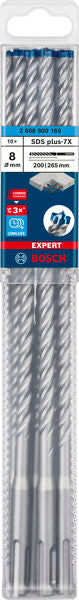 EXPERT SDS plus-7X Hammerbohrer, 8 x 200 x 265 mm, 10er-Pack