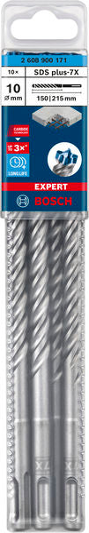 EXPERT SDS plus-7X Hammerbohrer, 10 x 150 x 215 mm, 10er-Pack