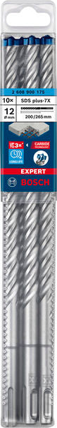 EXPERT SDS plus-7X Hammerbohrer, 12 x 200 x 265 mm, 10er-Pack