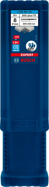 EXPERT SDS plus-7X Hammerbohrer, 8 x 200 x 265 mm, 30-tlg