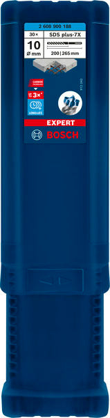 EXPERT SDS plus-7X Hammerbohrer, 10 x 200 x 265 mm, 30-tlg