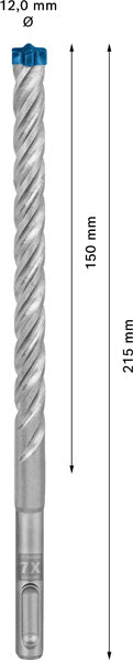 EXPERT SDS plus-7X Hammerbohrer, 12 x 150 x 215 mm, 30-tlg