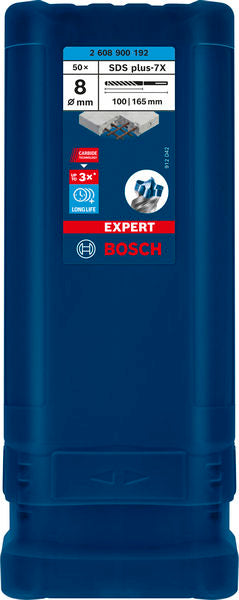 EXPERT SDS plus-7X Hammerbohrer, 8 x 100 x 165 mm, 50-tlg