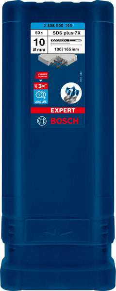 EXPERT SDS plus-7X Hammerbohrer, 10 x 100 x 165 mm, 50-tlg